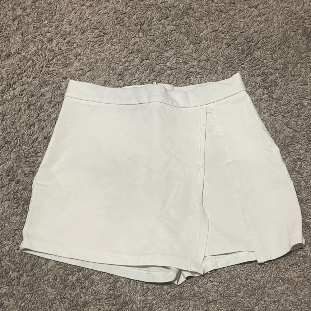 Altar'd State White Skort Shorts with Front Panel